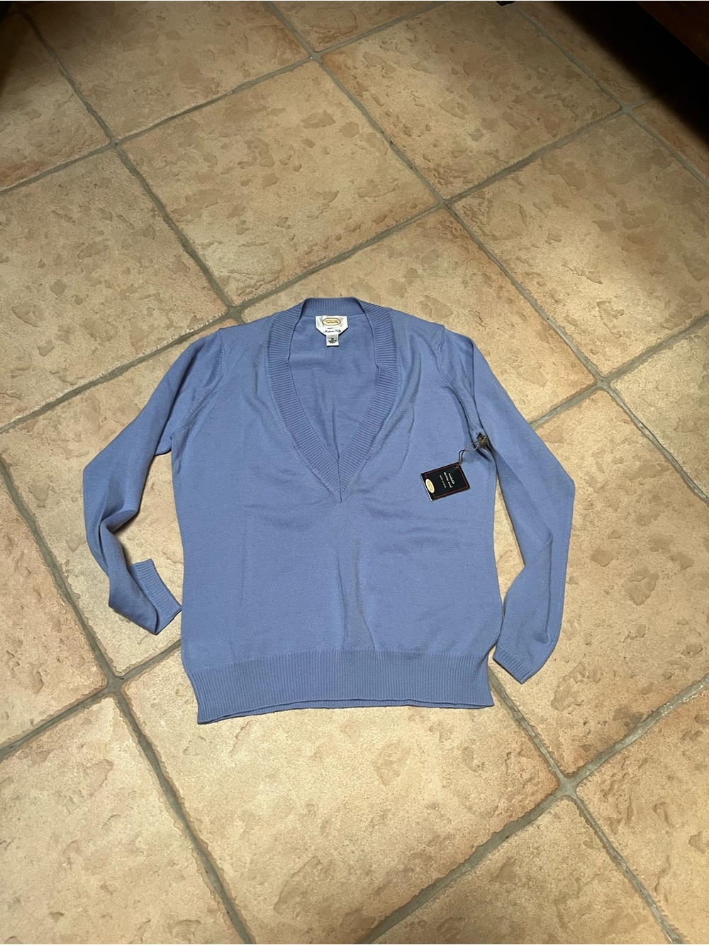 Talbots Light Periwinkle V-Neck Sweater